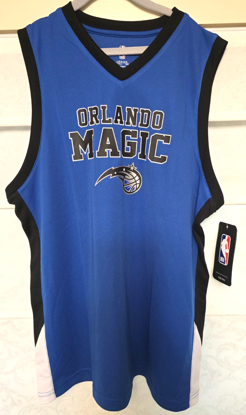 Orlando Magic Youth Large 14/16 Blue NBA Basketball Jersey Tank Top NWT NEW